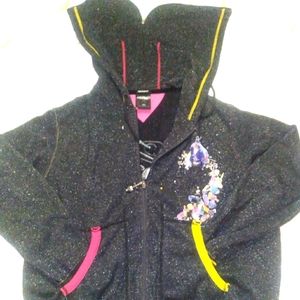 #74 Custom Fit Authentic Rocawear  Zip-Up Hoodie (Size 3XL)